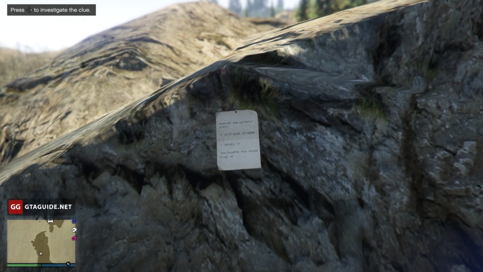 gta v treasure hunt which one of the three question marks